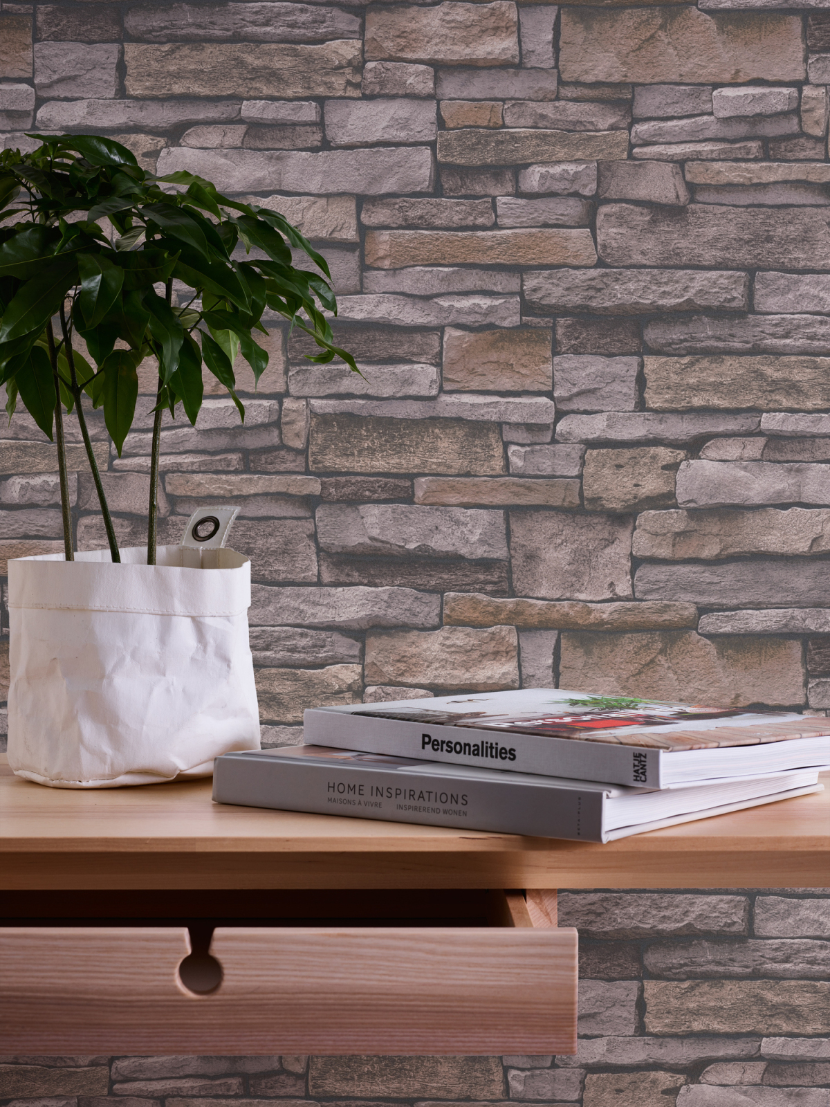 A.S. Creation Vliestapete BRICKS & STONES - beige-braun - Steinoptik - 10 Meter