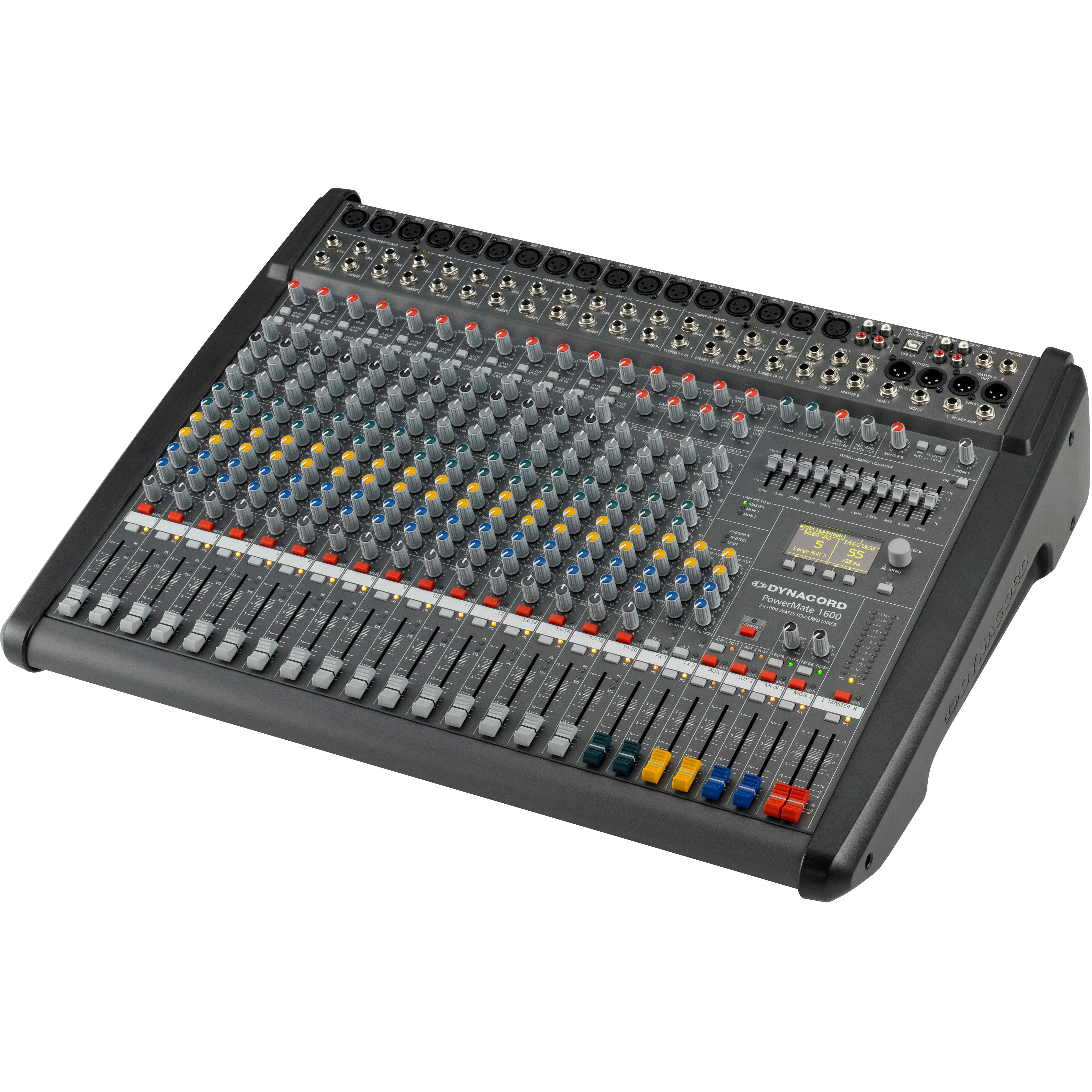 Dynacord Powermate 1600-3 16-kanaals power-mixer