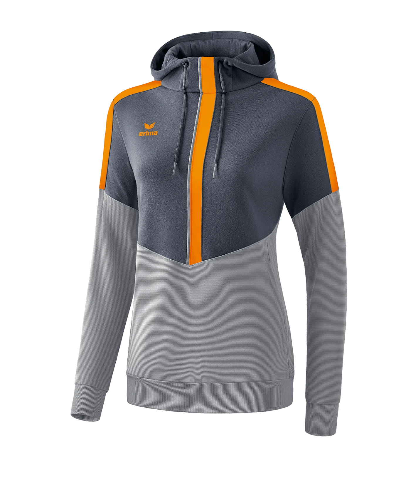 Erima Squad Hoody Damen Grau Orange