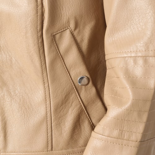 Veste Biker Femme Love Lavine Marron