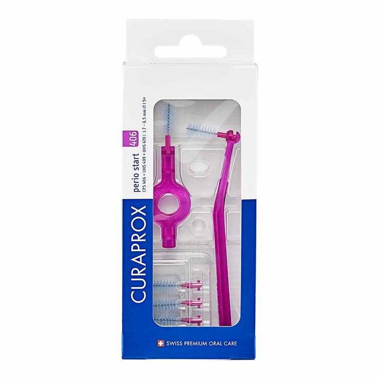 Curaprox Interdental Set Cps 406 pink 5 St + 2 Halter, 1 P