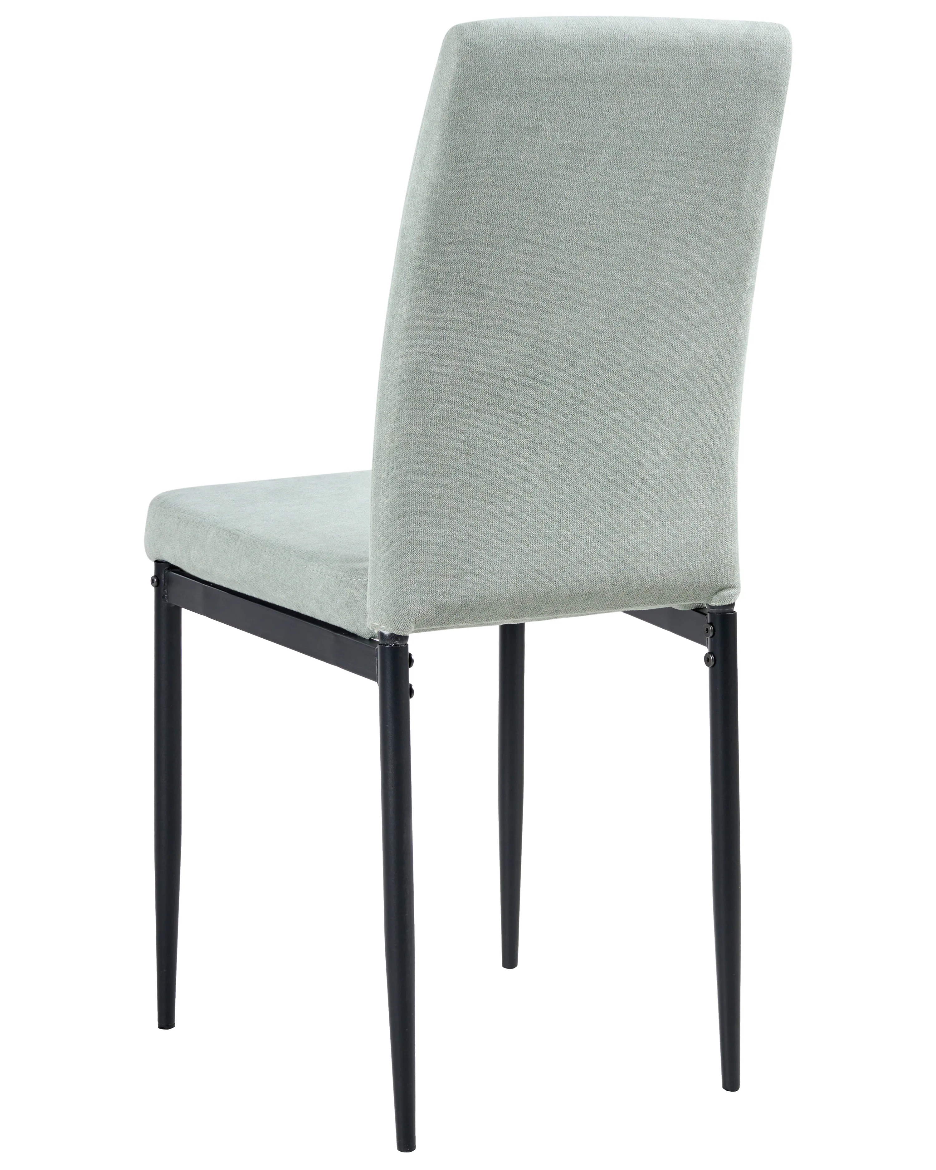 Set van 4 eetkamerstoelen RINER Stof Lichtgroen