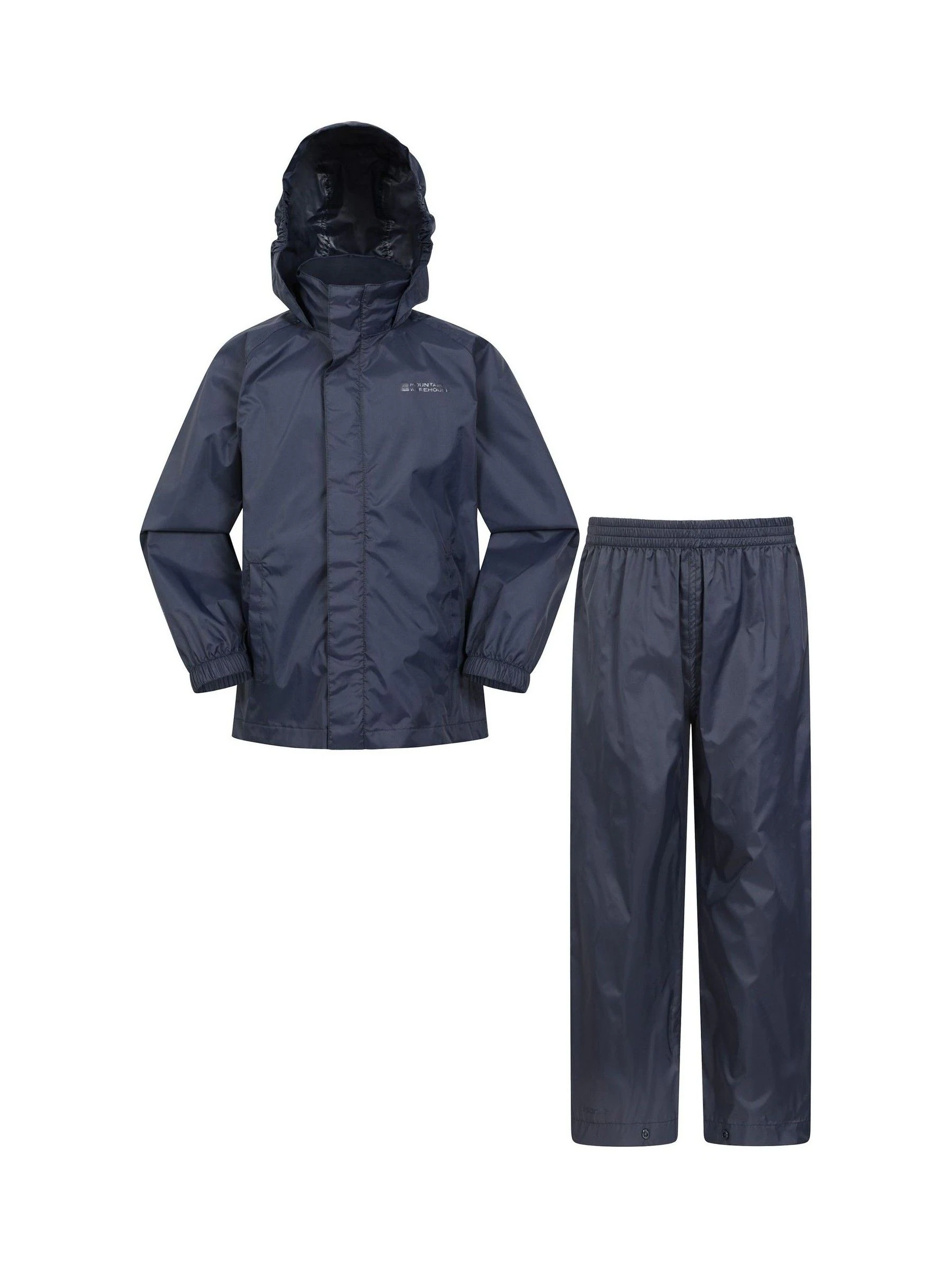 Blauw - Mountain Warehouse Pakka - Waterdichte set met jas en overbroek