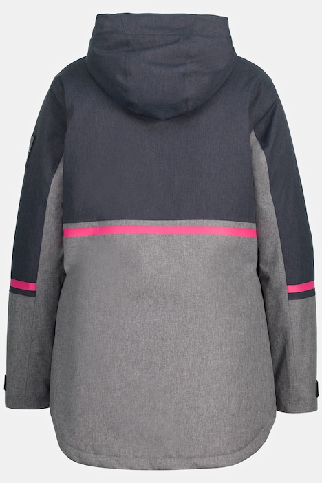 Funktionsjacke, Colorblocking, wasserdicht, 2-Wege-Zipper
