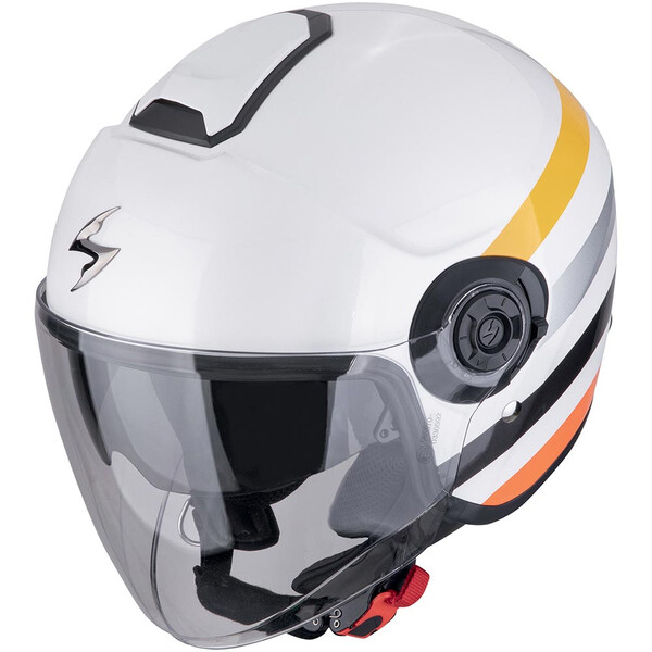Scorpion - Casque Exo-City II Bee Blanc / Jaune / Argent