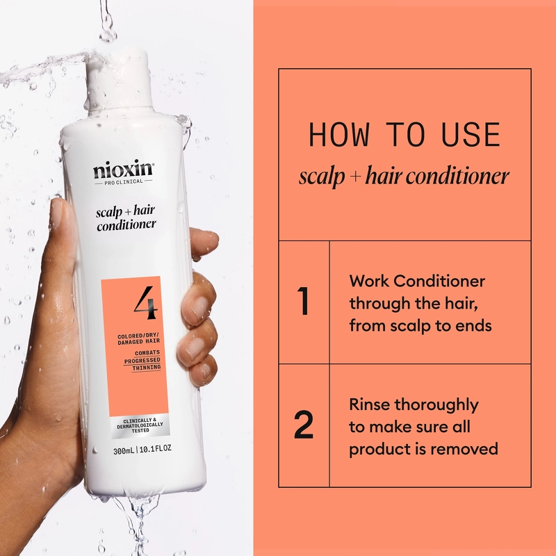 Nioxin System 4 Scalp + Hair Conditioner 300 ml - Colored/Dry/Damaged Hair