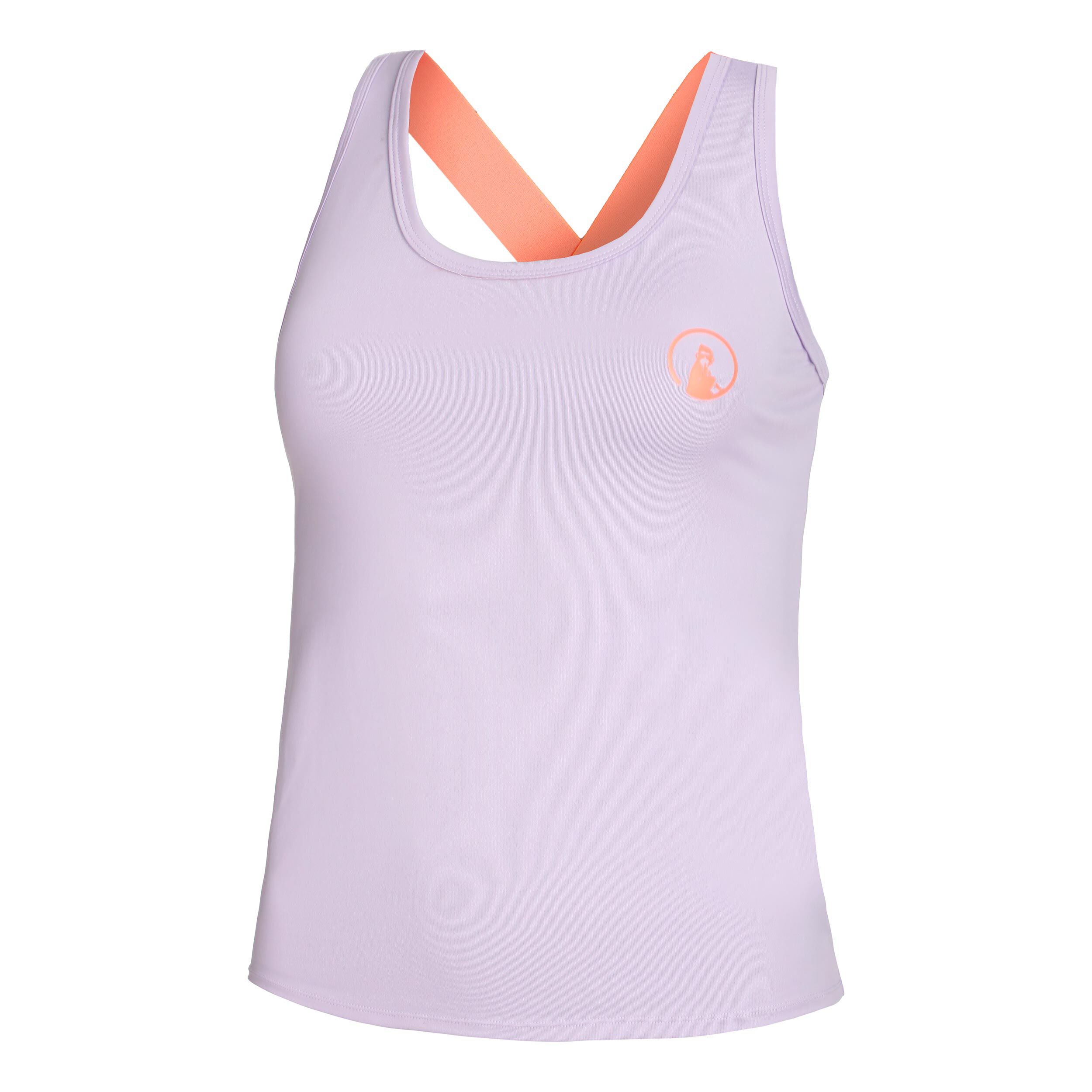 Quiet Please Summerbreeze Crossback Débardeur Tank Top Femmes - Lilas , Orange