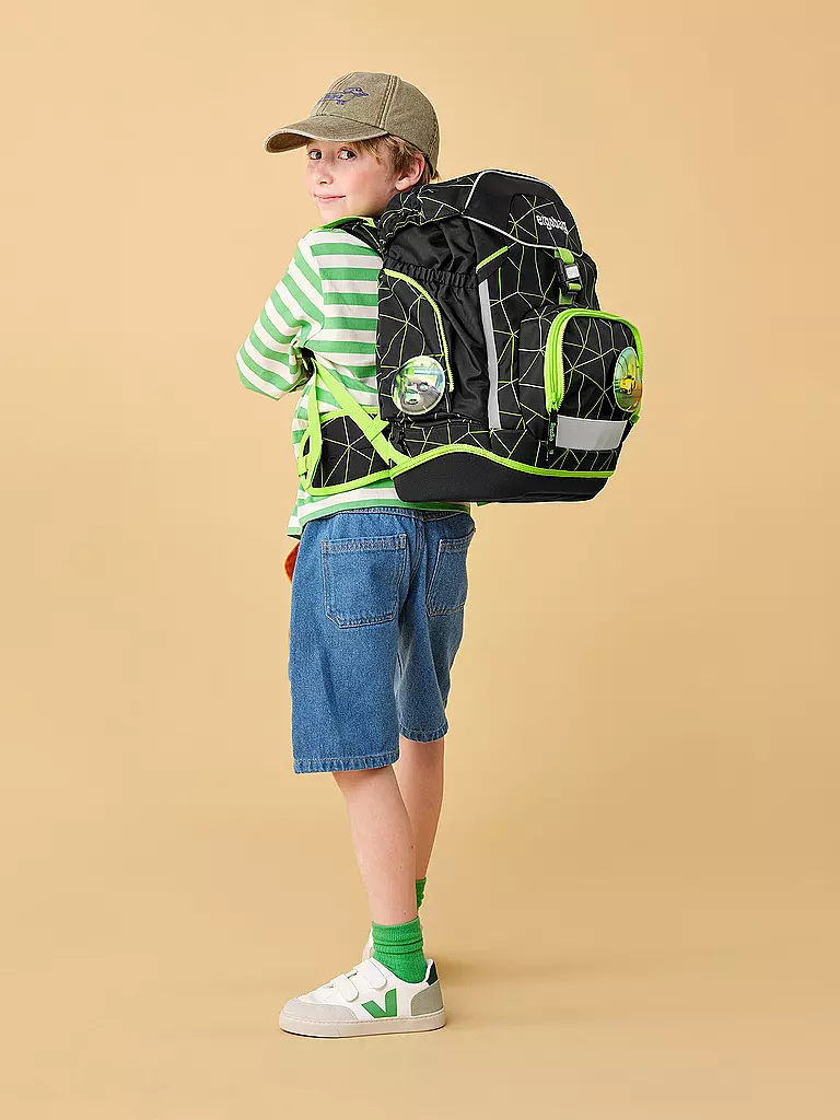 ERGOBAG Schultasche Set 6tlg Pack Cybär Race schwarz