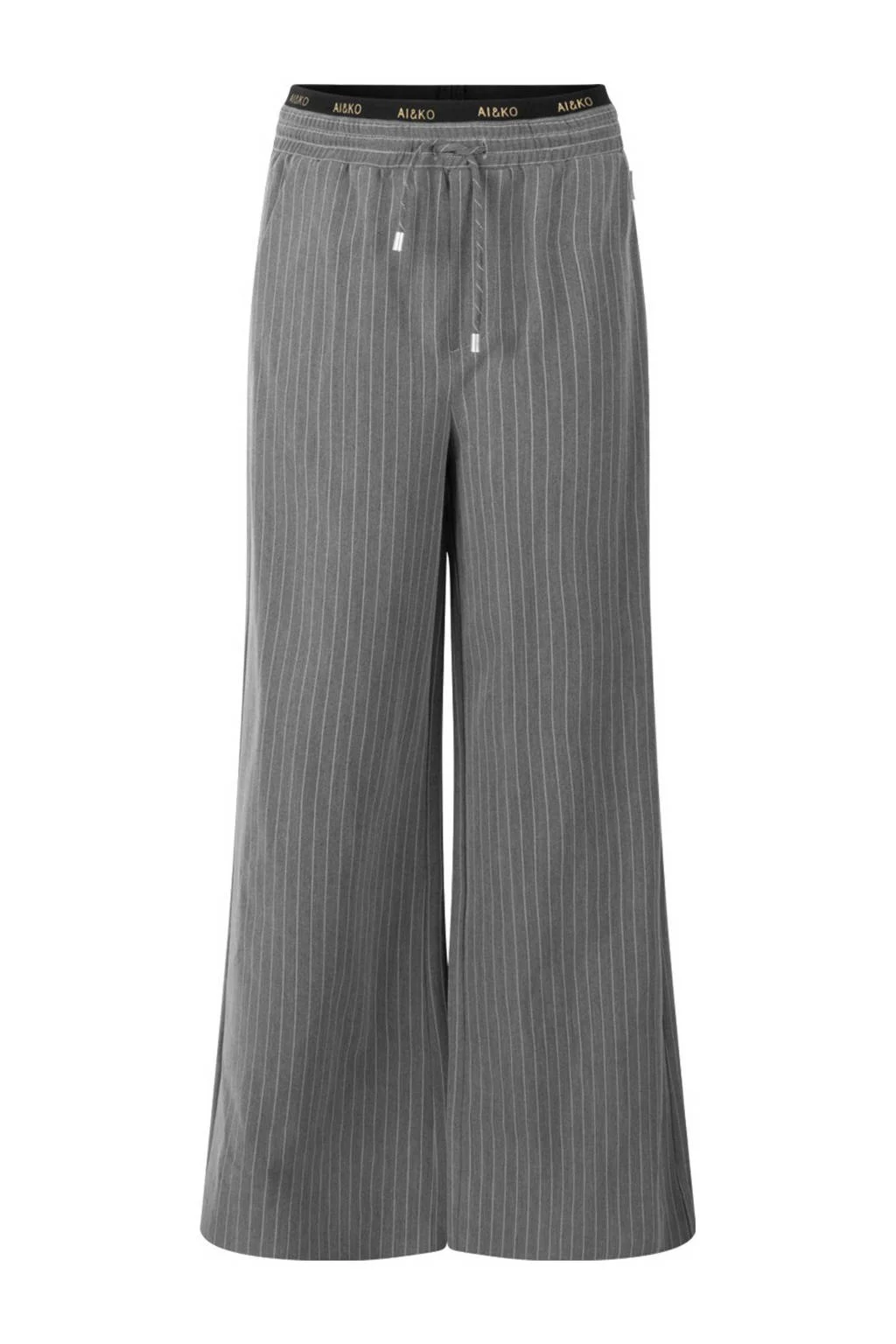 AI&KO flared casual broek grijs