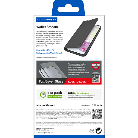 SBS Samsung Galaxy A36 wallet - sort
