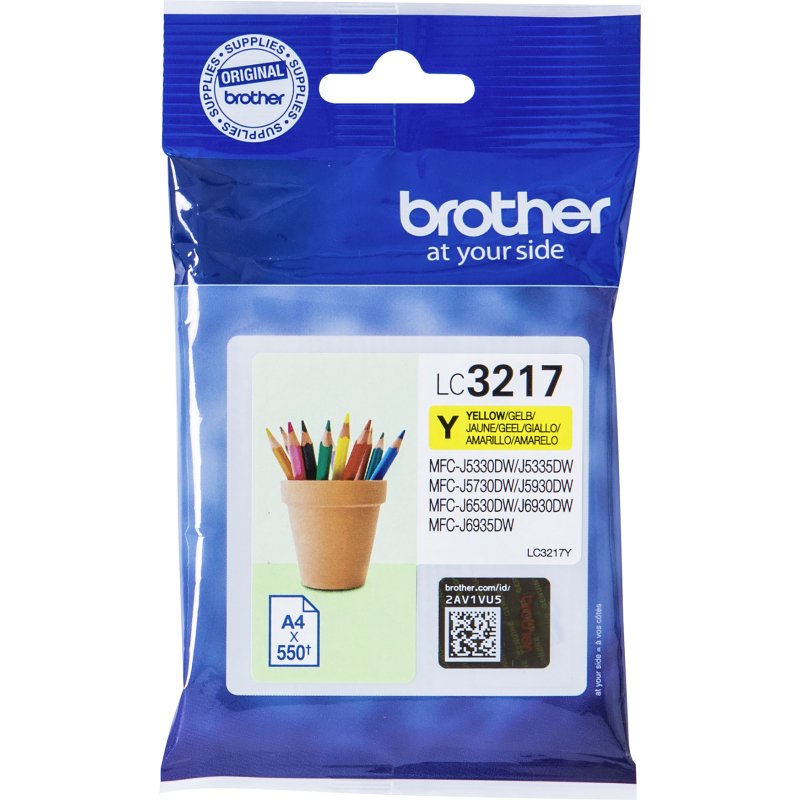 Cartouche Brother LC3217 couleurs séparées pour imprimante jet d'encre