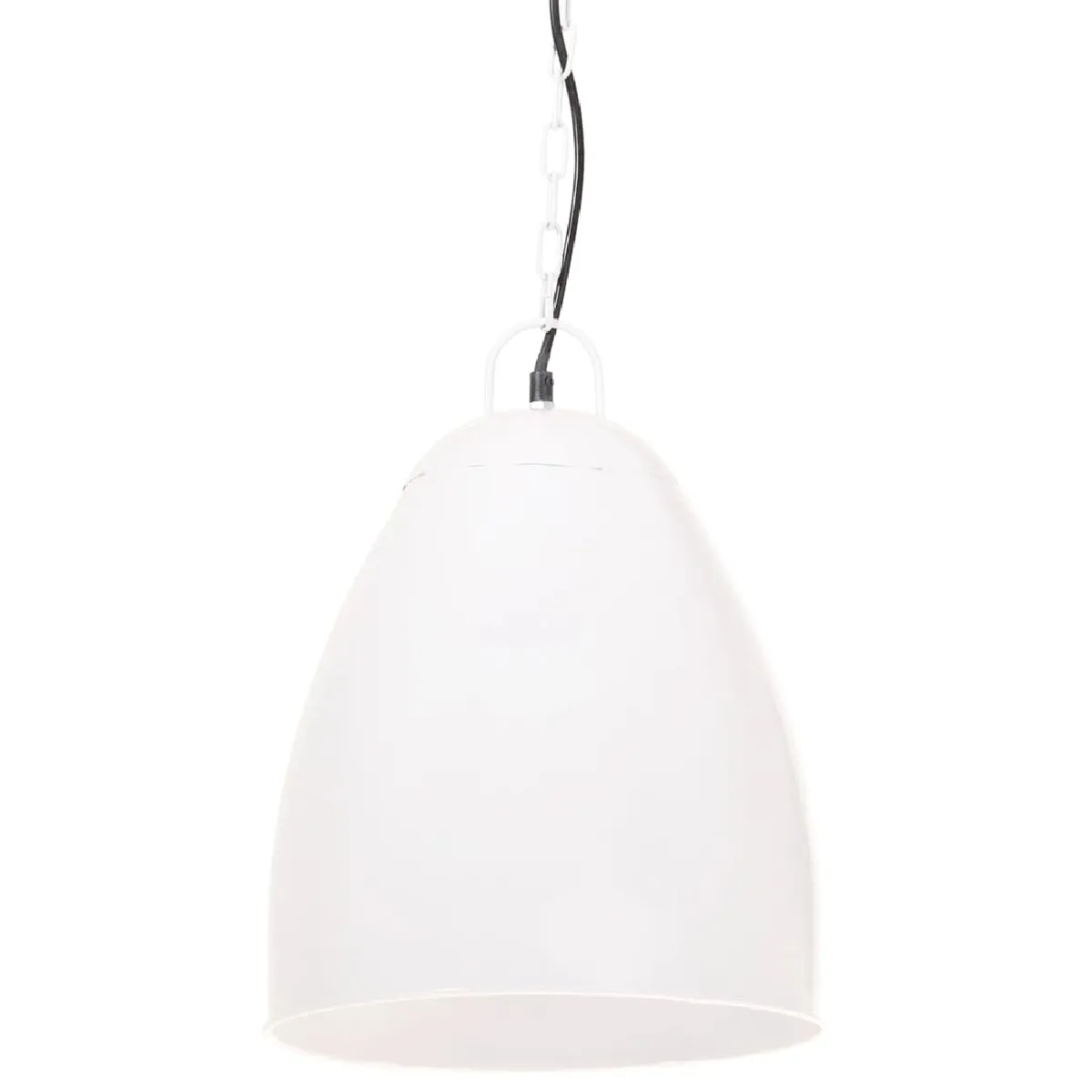 vidaXL Lampe suspendue industrielle 32 cm - Blanc
