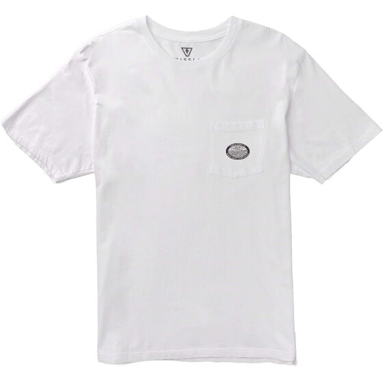 Vissla Tasty Waves Premium Organic PKT Tee White Men FA24