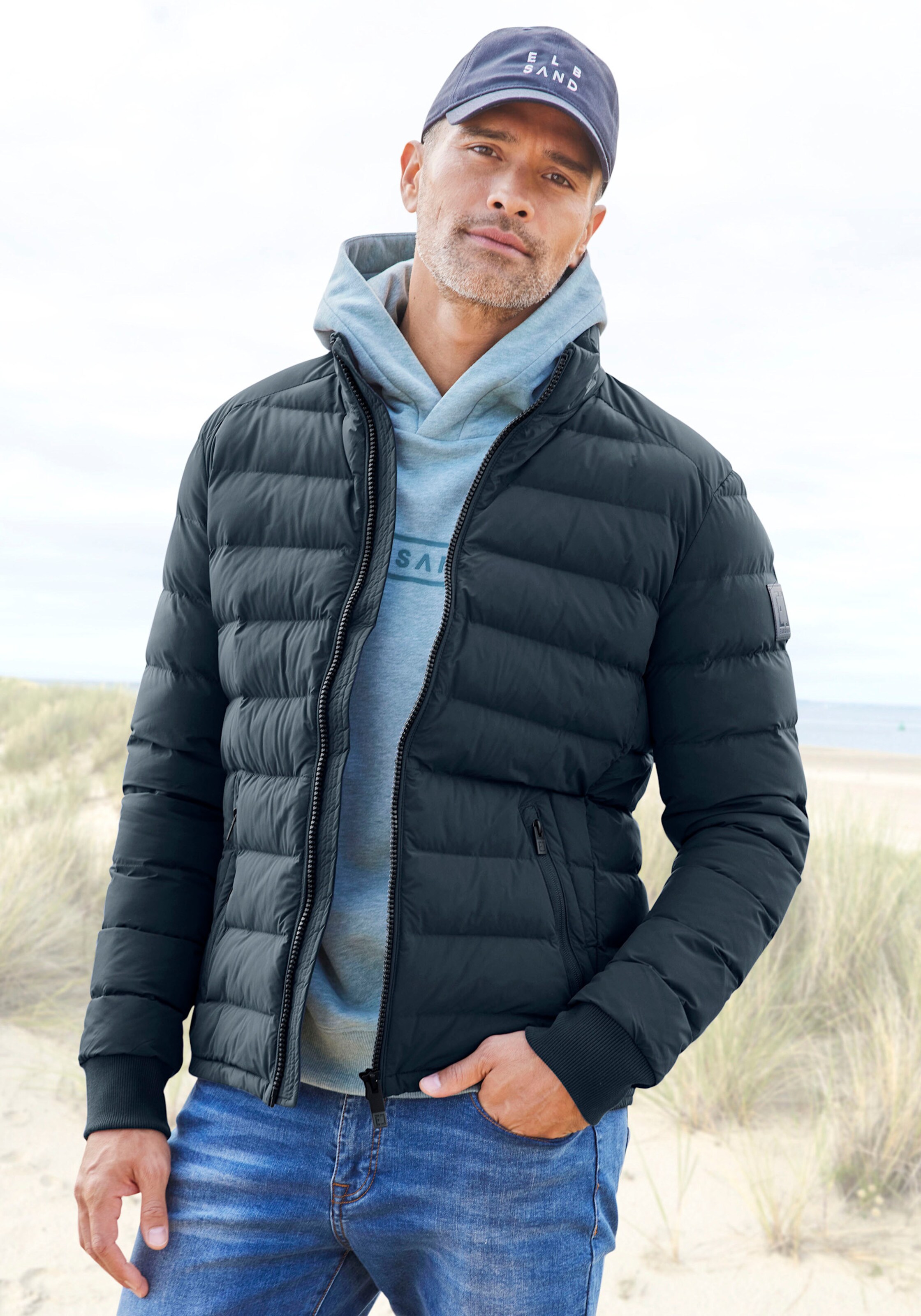 Elbsand Steppjacke in marine