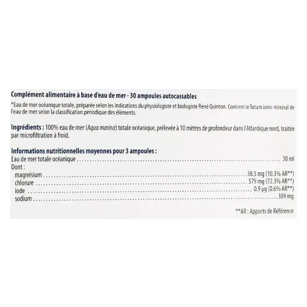 Nutriexpert Plasma Marinho Hipertônico 30 ampolas