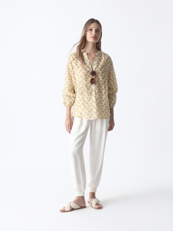 Camisa com colarinho Baker - Amarela