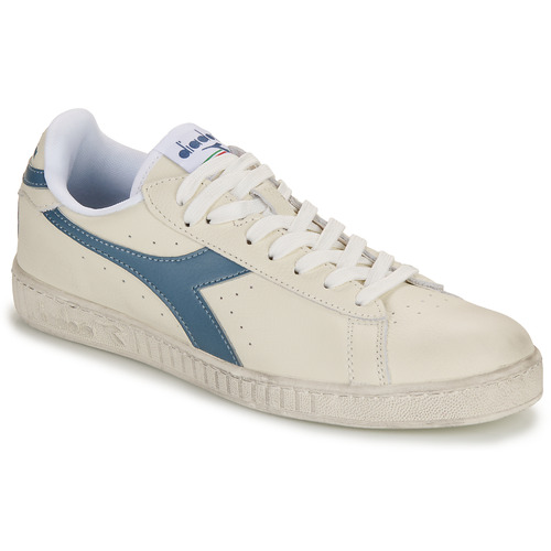 Diadora - GAME LOW  WAXED - Blanc / Bleu
