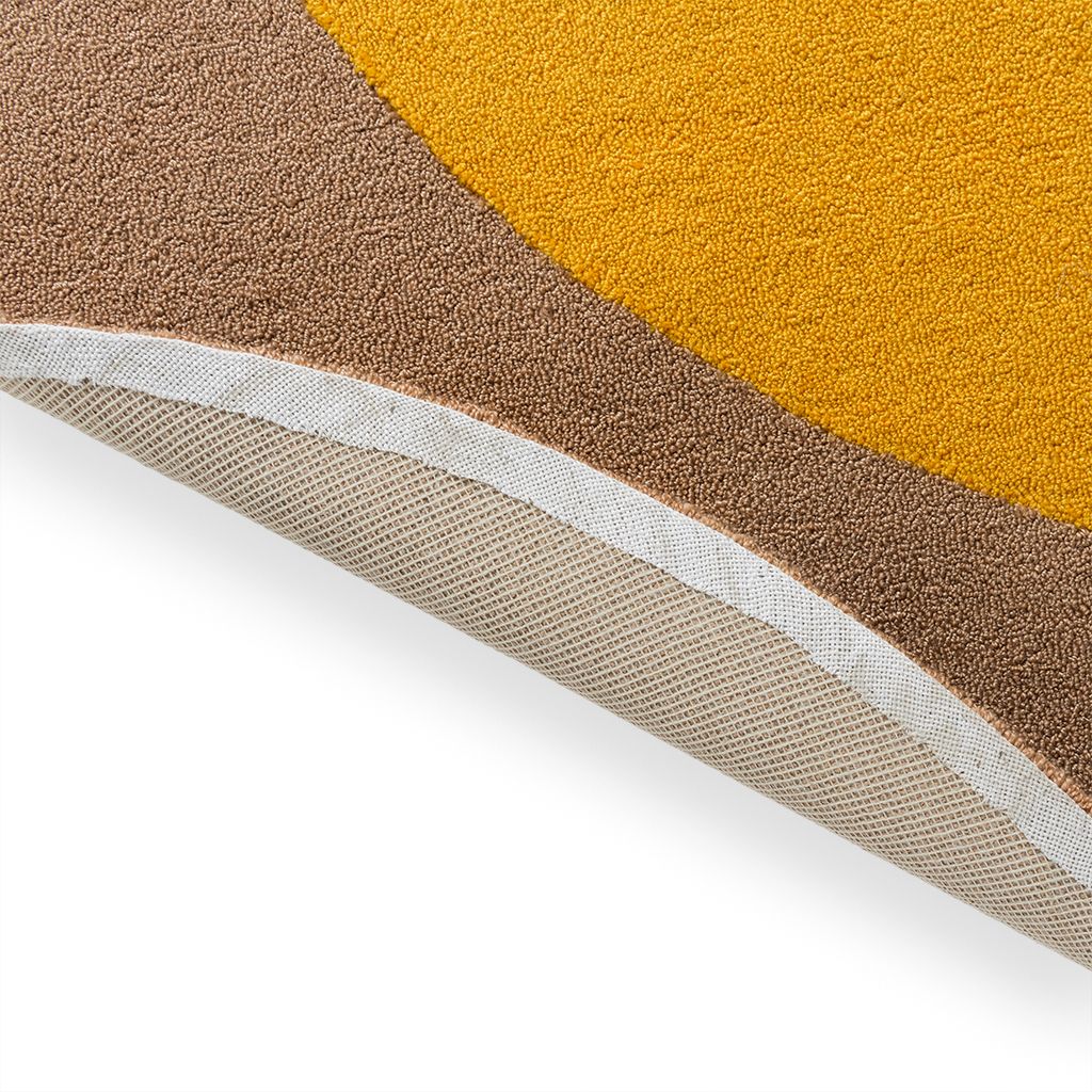 Vloerkleed Festival Round Yellow 496306 Habitat  | Brink & Campman