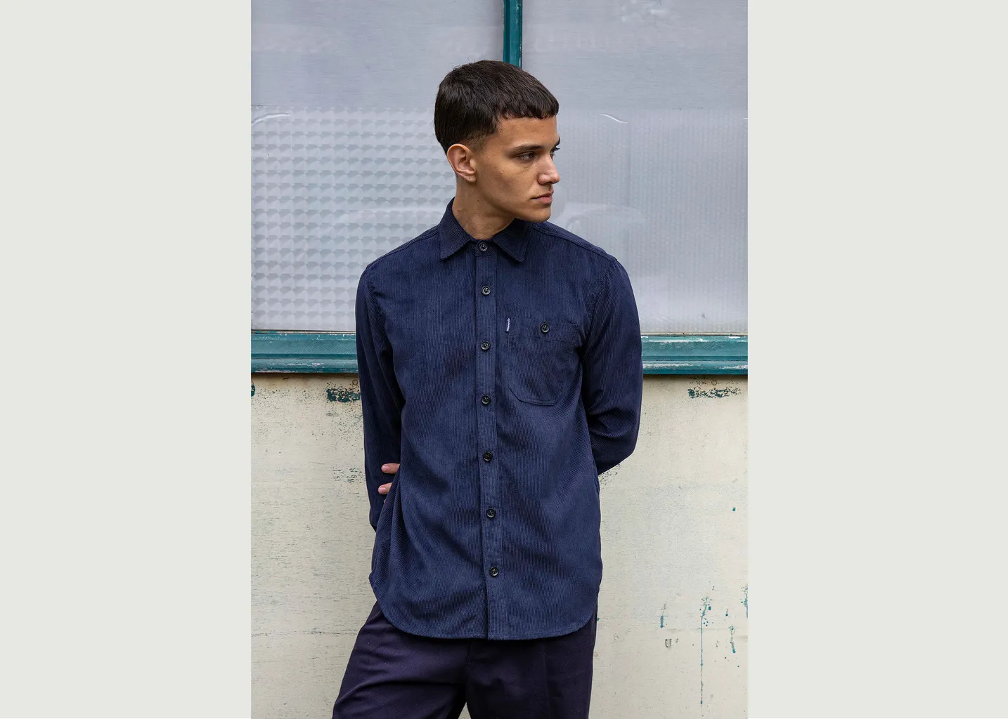 Chemise velours milleraies Misericordia