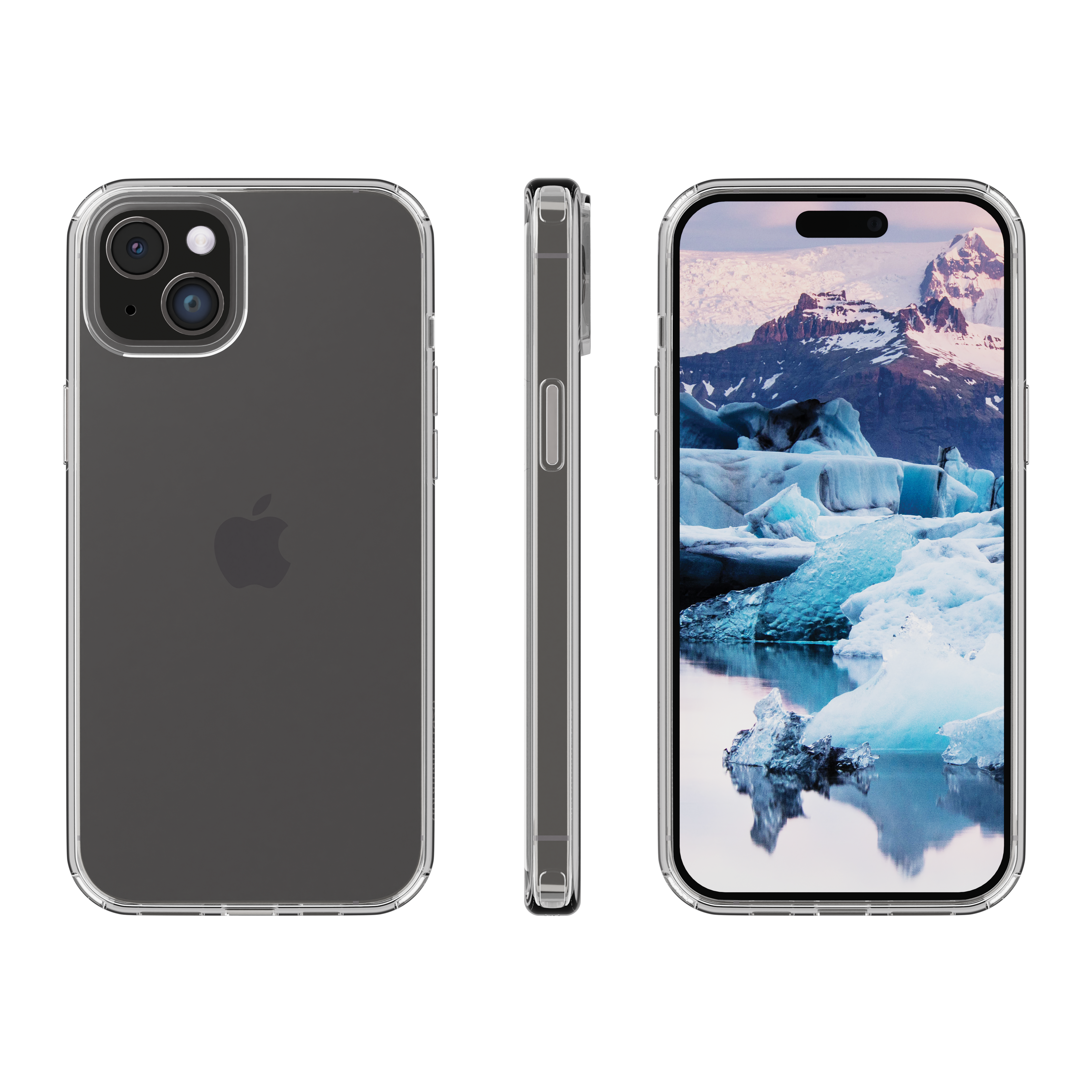 iPhone 15 Hardcase Hülle Clear Case Iceland Pro Recycled (IP61CL001829) - Transparent