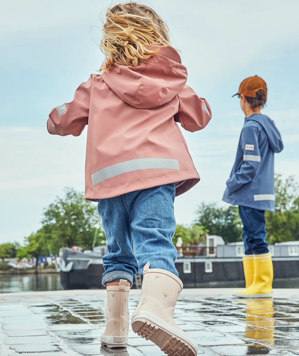 CIRÉ ROSE IMPERMÉABLE BÉBÉ MIXTE À CAPUCHE