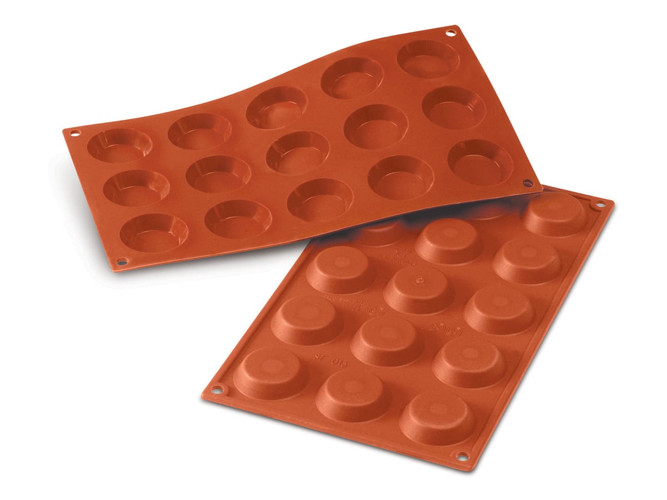Moule silicone Silicon Flex - 15 mini tartelettes Ø 4,5 cm - 30 x 17,5 cm - Silikomart