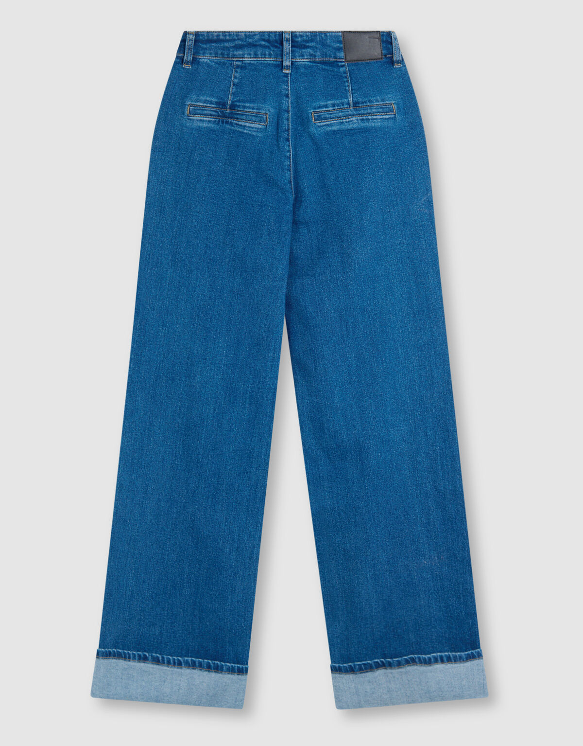 Classic Wide Leg Fit Jeans Donkerblauw