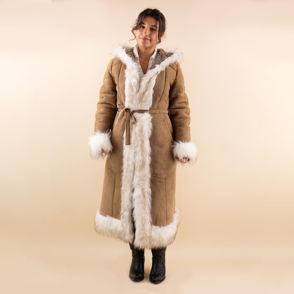 Afghan coat Shirin bruin