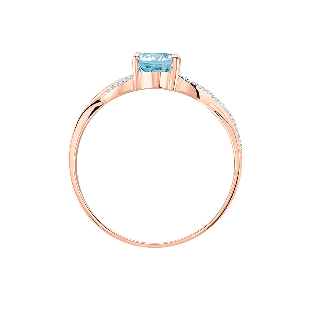 Bague Candice Or Rose Topaze