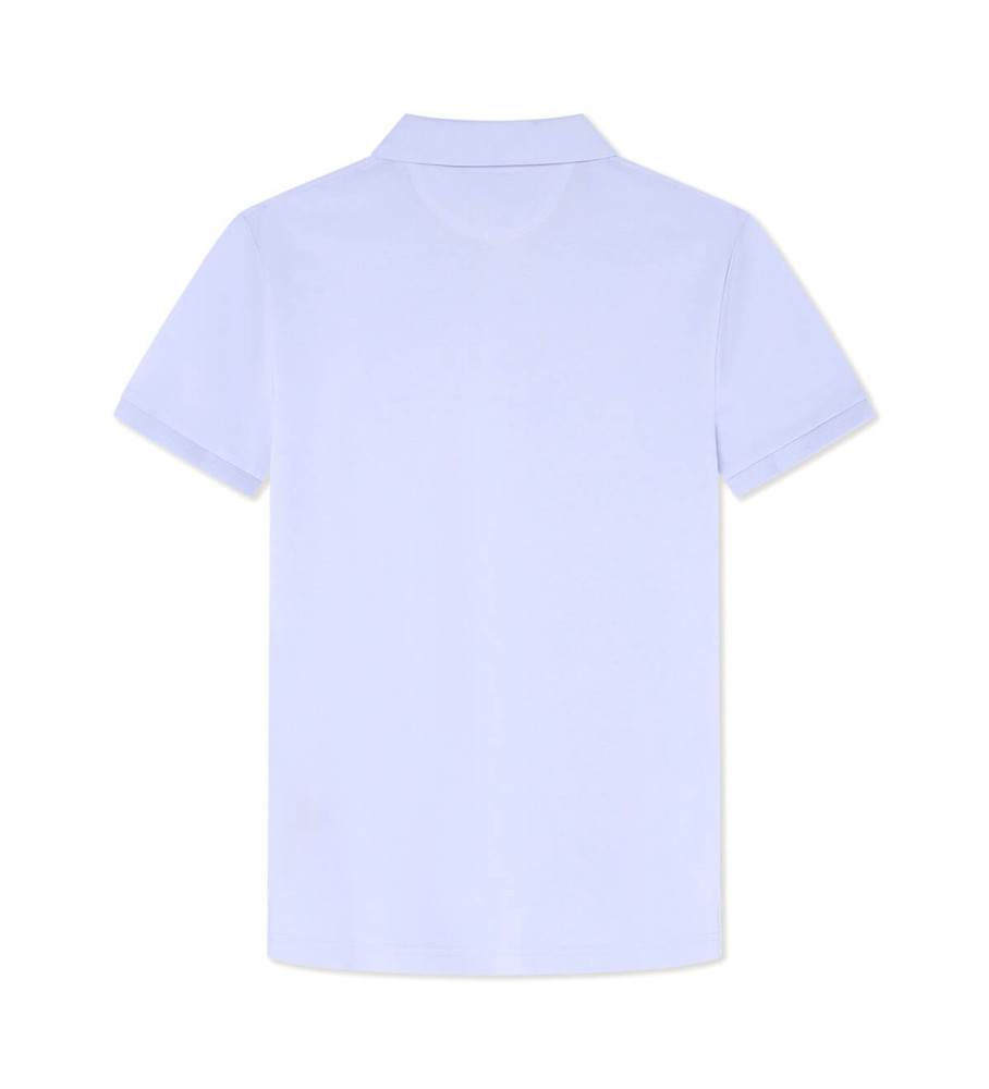 Polo Hackett Slim Fit com Logo azul