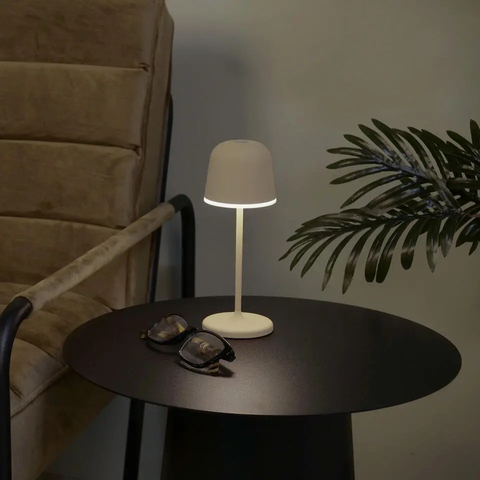 EGLO Mannera-S Tafellamp/Priklamp - USB-C - H 20 cm - Zand