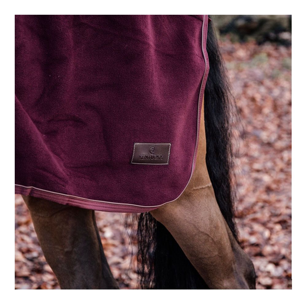 Kentucky HEAVY FLEECE - Couvre-reins bordeaux