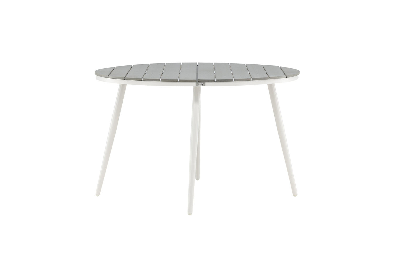 Solis Tuintafel - ø120cm - Wit Grijs