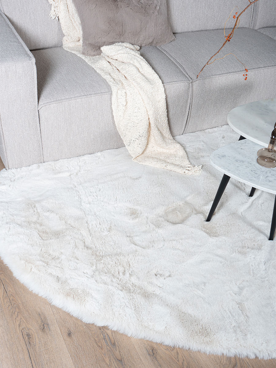 Vloerkleed Morbido Ivory – Kiezelvormig 200 x 280 cm