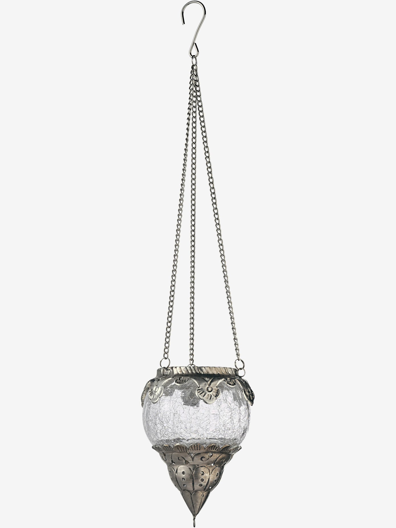 Panier suspendu pendentif en verre