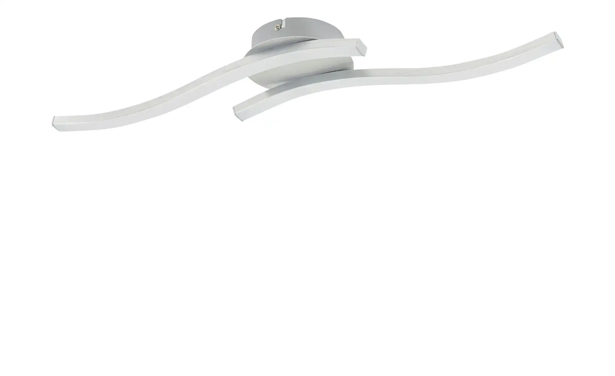 KHG LED-Deckenleuchte, 2-flammig, alufarben
