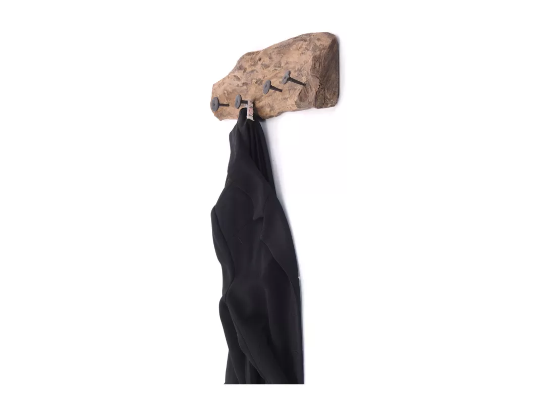 PORTE-MANTEAU MURAL TREIBHOLZ 50 Bois massif couleurs naturelles