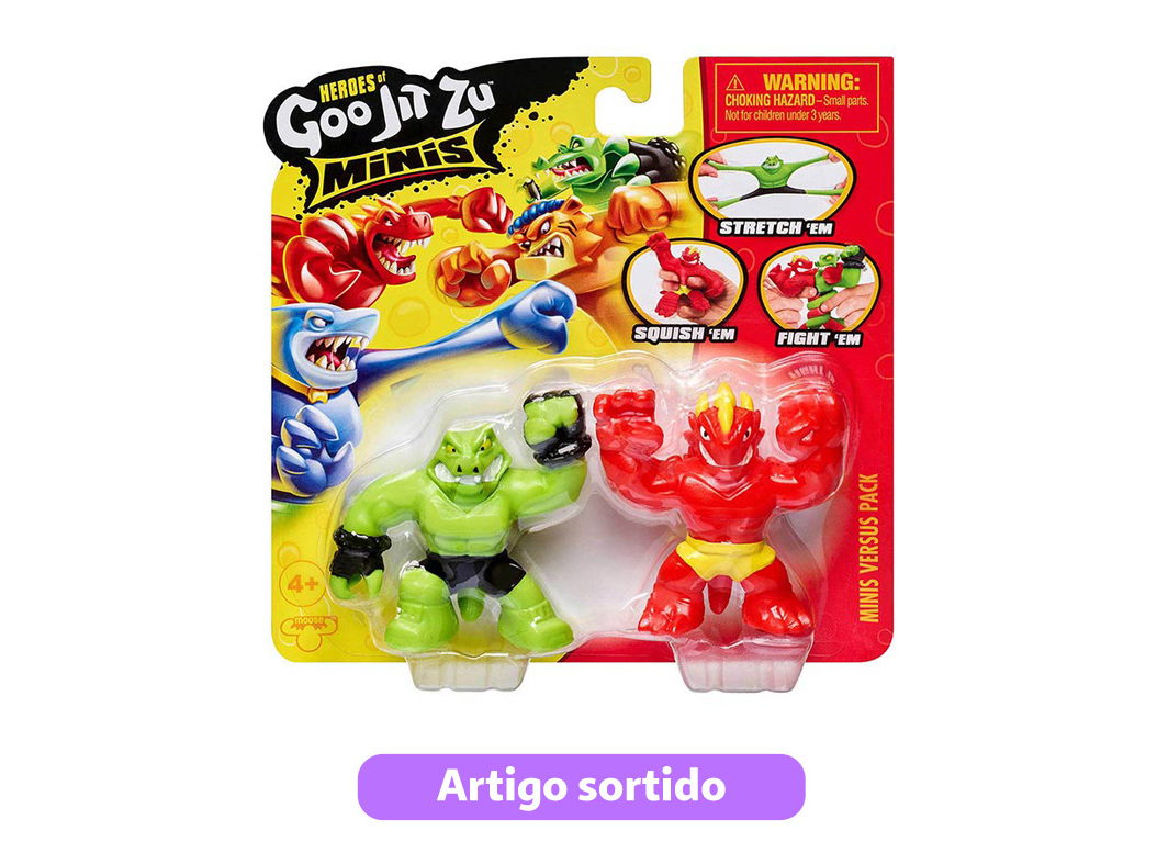 CONJUNTO DE 2 MINI FIGURAS GOO JIT ZU MODELOS SORTIDOS