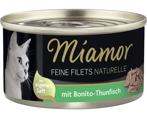 Miamor natvoer voor katten, Fine Fillets Naturelle met Bonito Tonijn, 80g