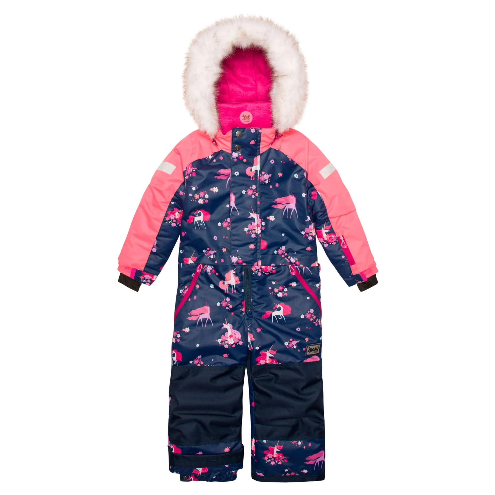 Deux par Deux Habit de Neige Une Pièce Licorne 2-6ans