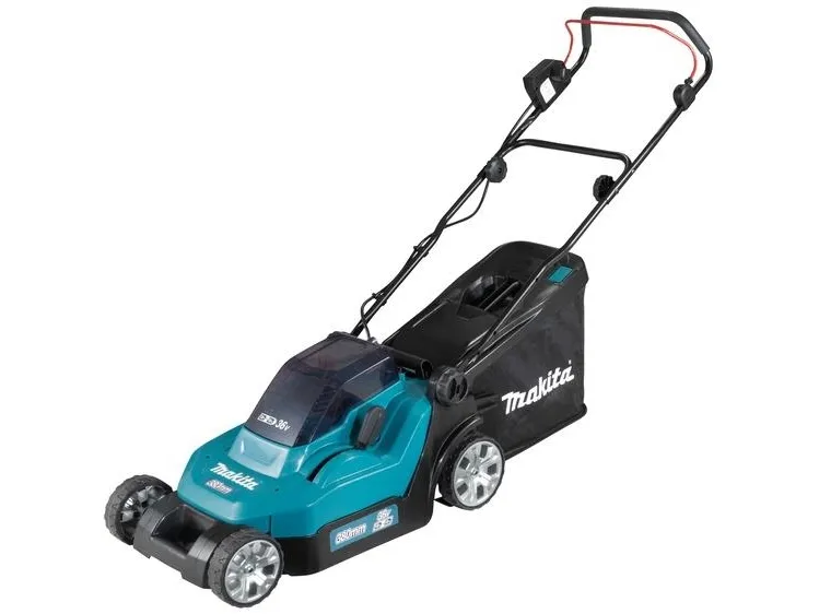 Makita DLM382PM2 - Græsslåmaskine - ledningfri - 18 V - 4 Ah - 2 batterier - 3700 opm - 38 cm - 16.9 kg