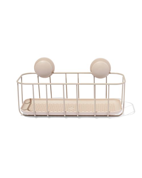 panier pour la douche avec ventouses sable