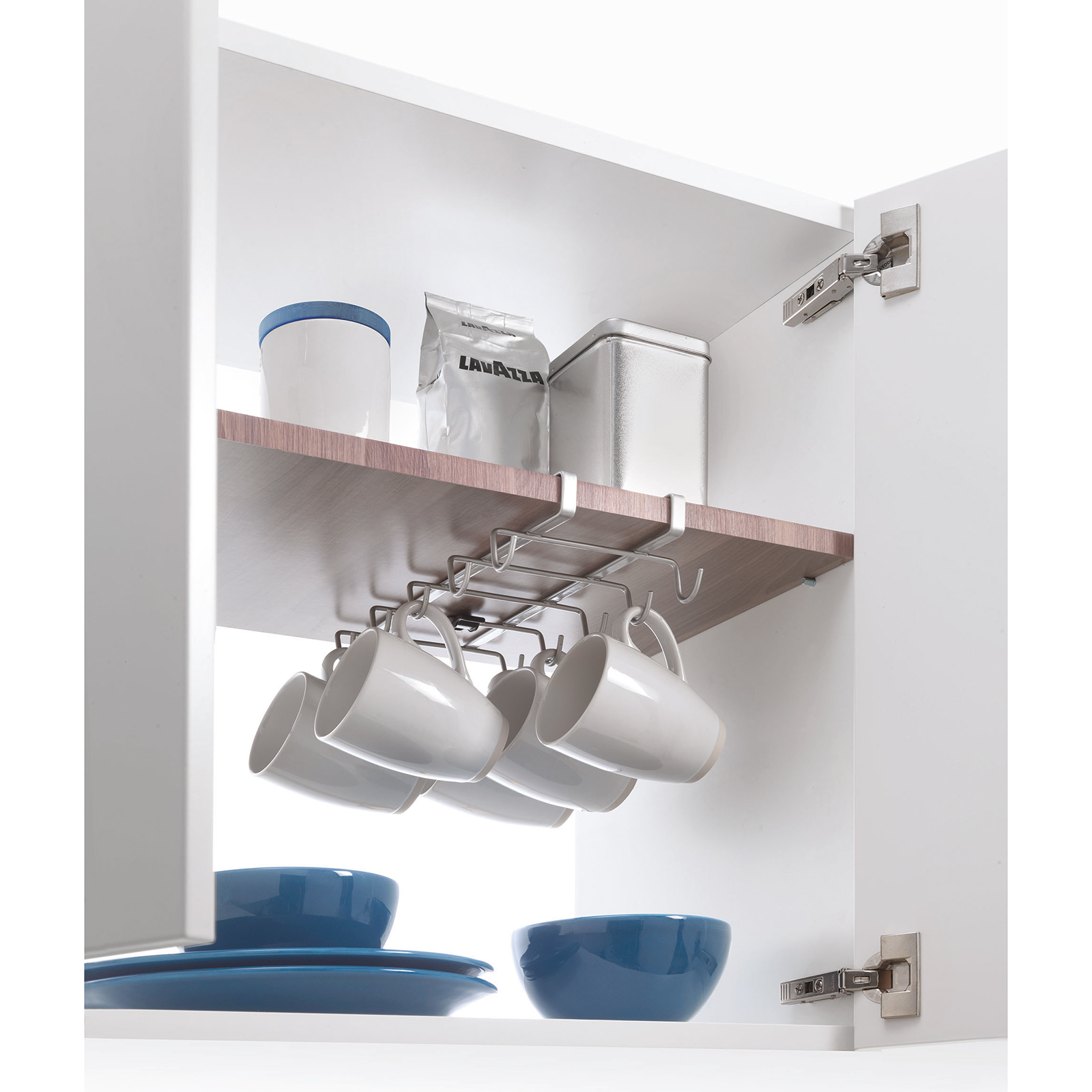Tassen-/Becherhalter - silber - für 10 Tassen