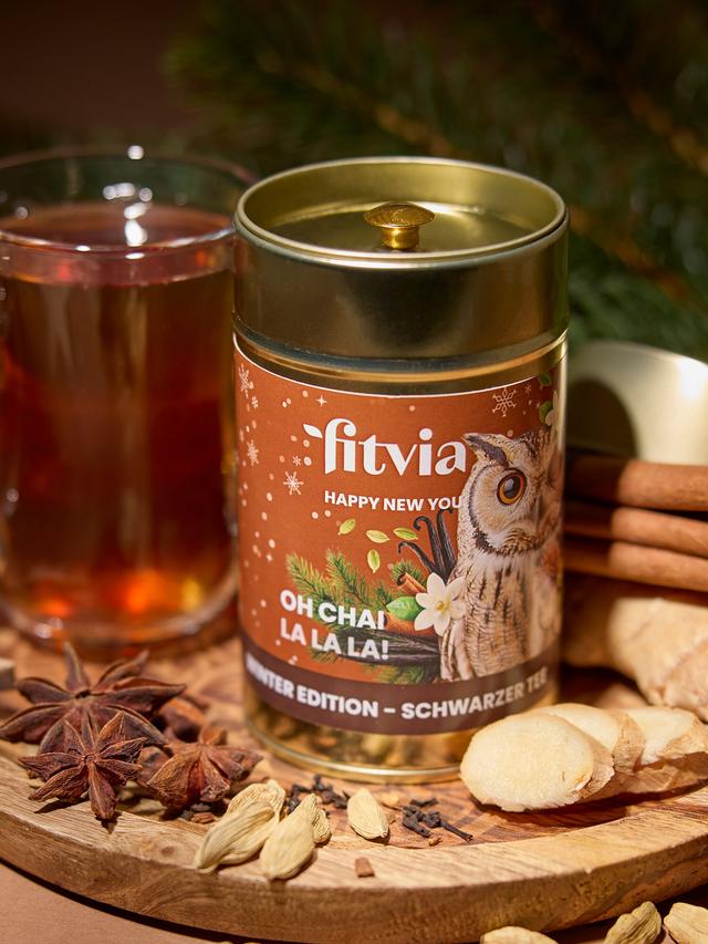 Gemischter Adventstee Set mit 4 verschiedenen Teesorten, lose, 4-teilig