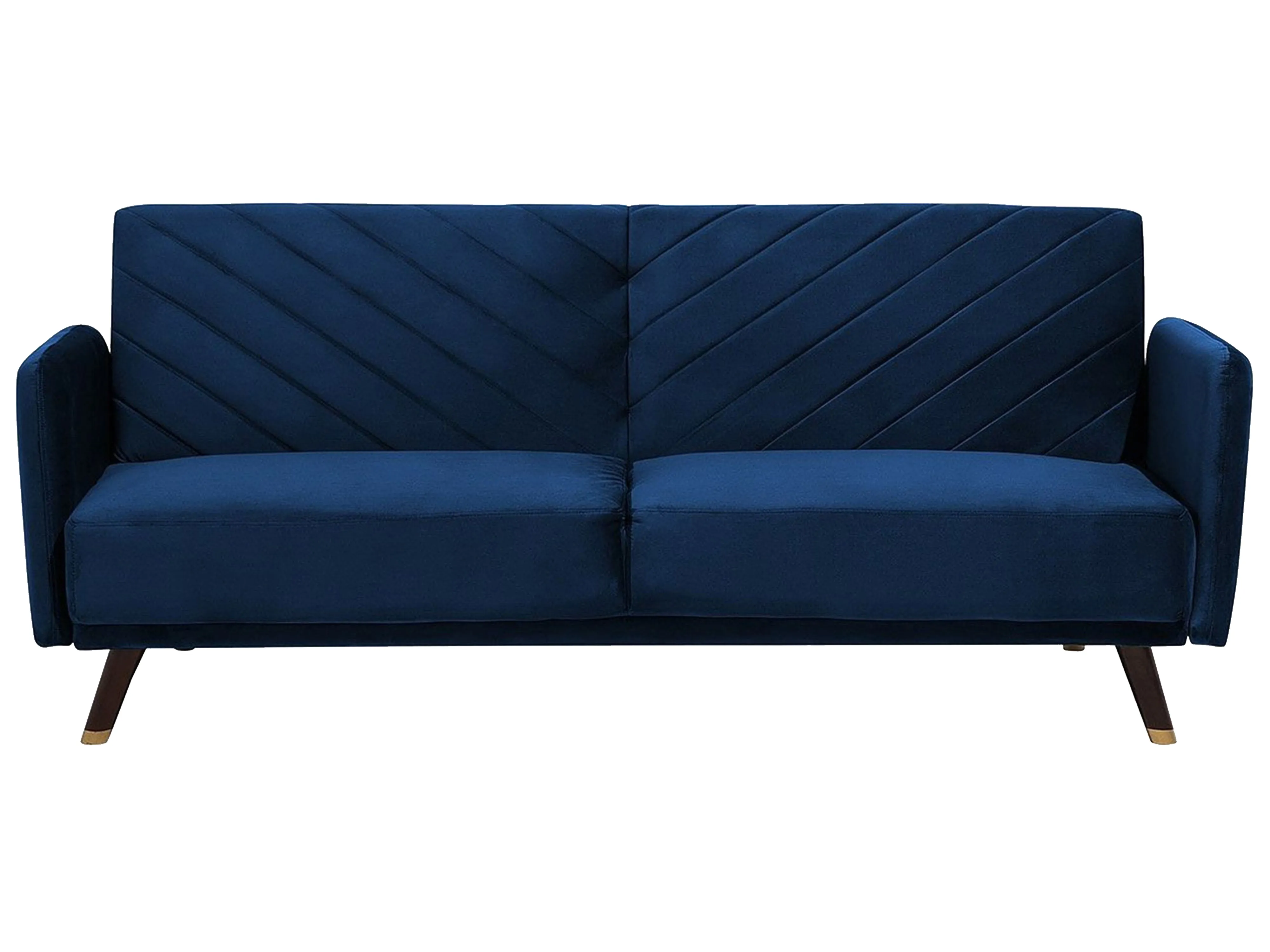 Slaapbank 3-zits SENJA Fluweel Marineblauw