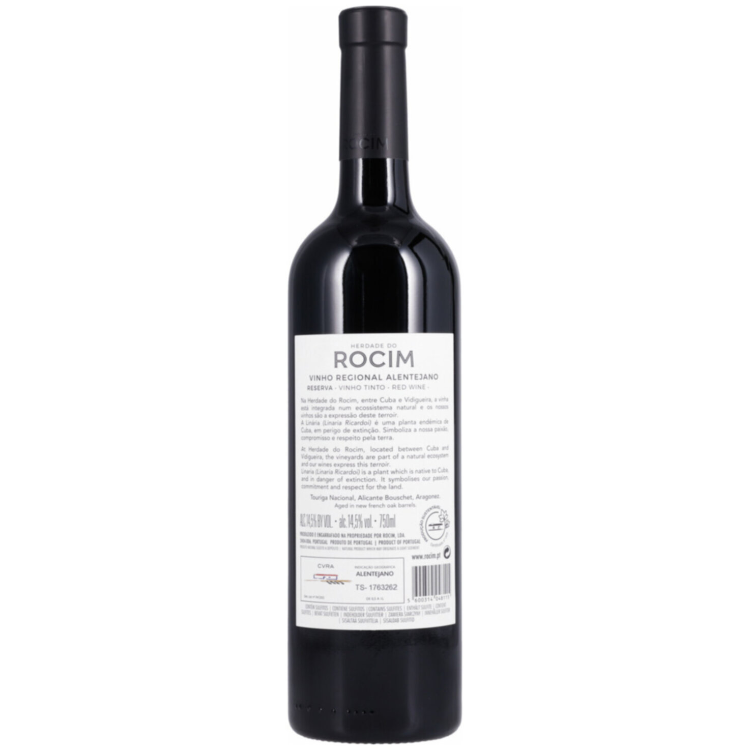 Vinho Regional Alentejano Reserva Herdade do Rocim -75cl