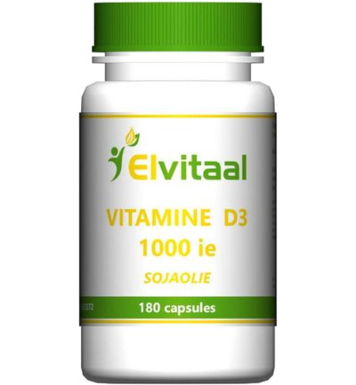 Elvitaal/Elvitum Vitamine D3 1000IE soja (180 capsules)