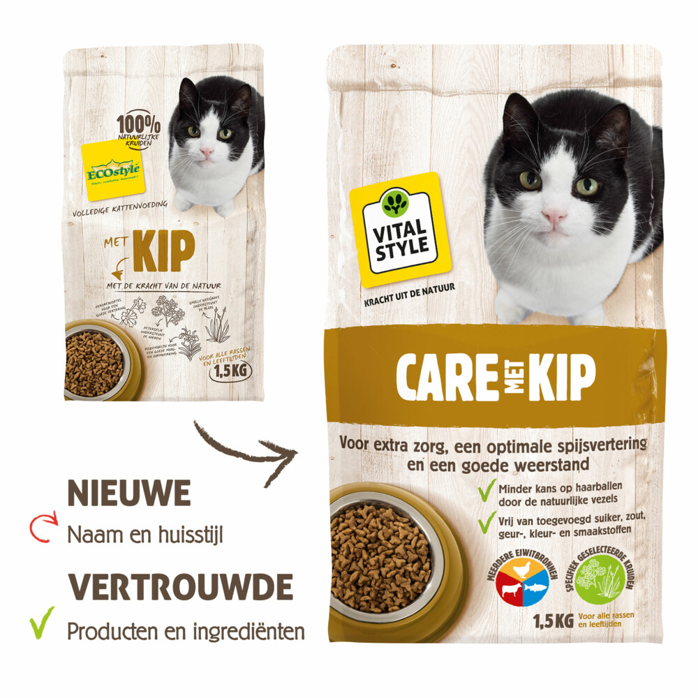 VITALstyle Kattenvoer Care Kip 1,5 kg