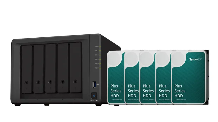 Bundle SYNOLOGY DS1522    5x HAT3300-4TB Plus Series