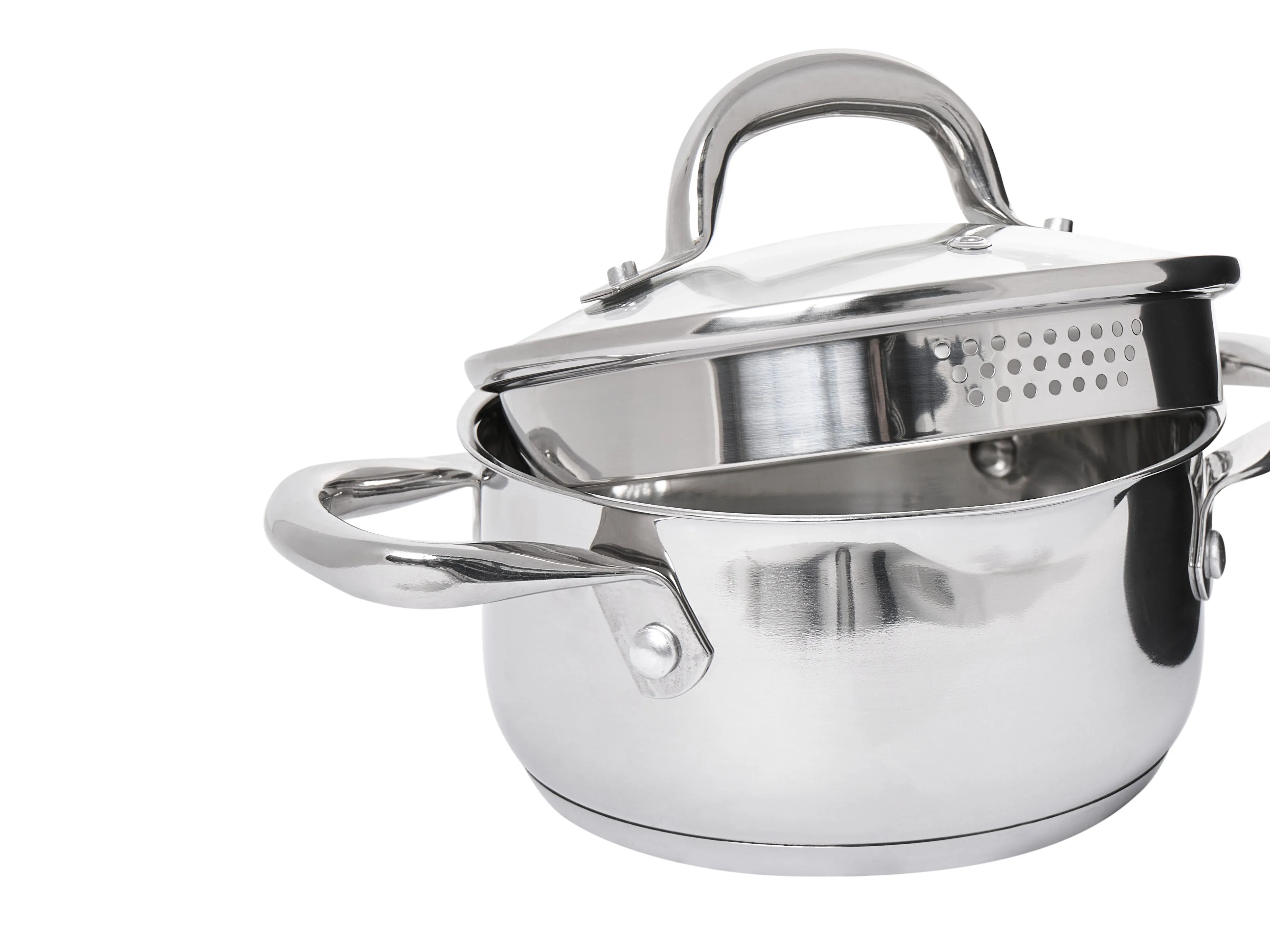 7-delige pannenset PRIMECOOK Roestvrij staal Zilver